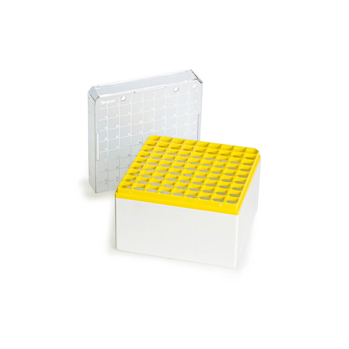 Cryogenic storage box, yellow